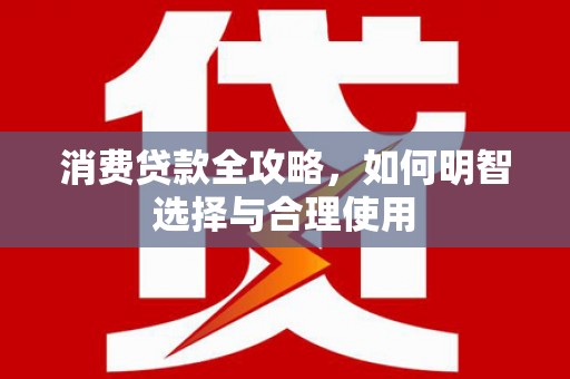 平远消费贷款全攻略，如何明智选择与合理使用