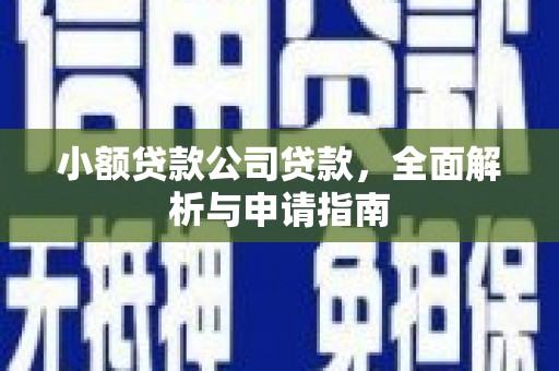 平远小额贷款公司贷款，全面解析与申请指南