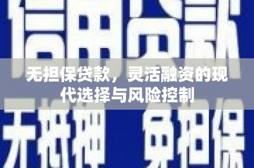 平远无担保贷款，灵活融资的现代选择与风险控制