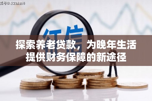平远探索养老贷款，为晚年生活提供财务保障的新途径