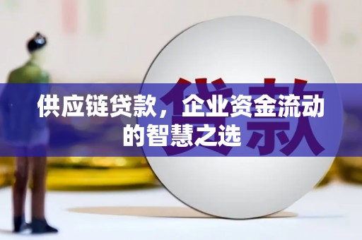 平远供应链贷款，企业资金流动的智慧之选