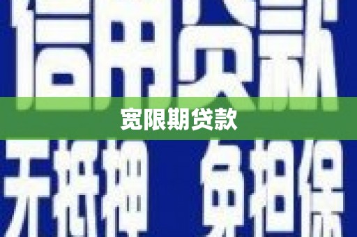 平远宽限期贷款