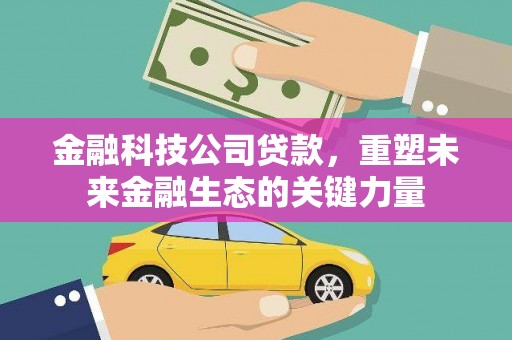 平远金融科技公司贷款，重塑未来金融生态的关键力量