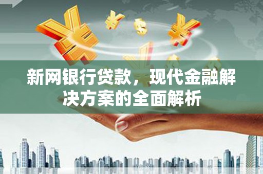 平远新网银行贷款，现代金融解决方案的全面解析