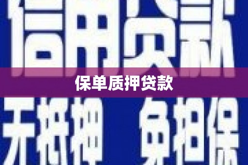 平远保单质押贷款