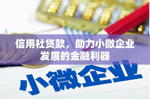 平远信用社贷款，助力小微企业发展的金融利器
