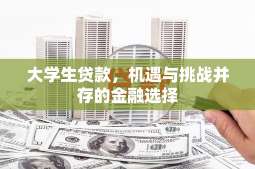 平远大学生贷款，机遇与挑战并存的金融选择