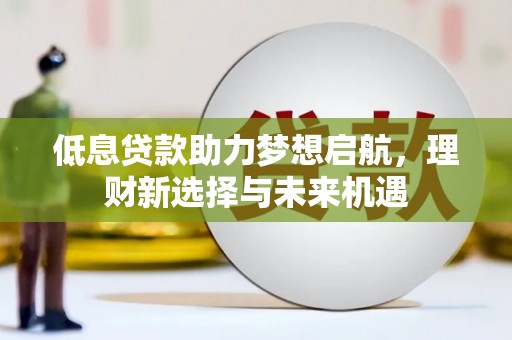 平远低息贷款助力梦想启航，理财新选择与未来机遇