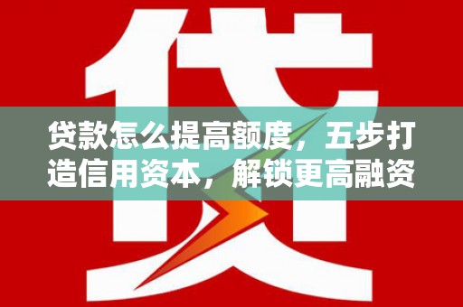 平远贷款怎么提高额度，五步打造信用资本，解锁更高融资空间