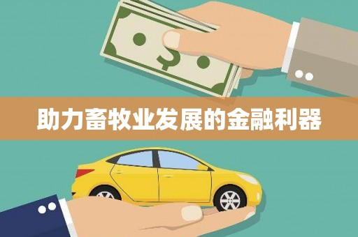 平远助力畜牧业发展的金融利器