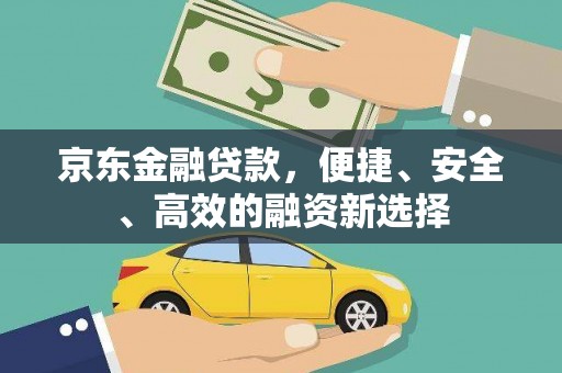 平远京东金融贷款，便捷、安全、高效的融资新选择